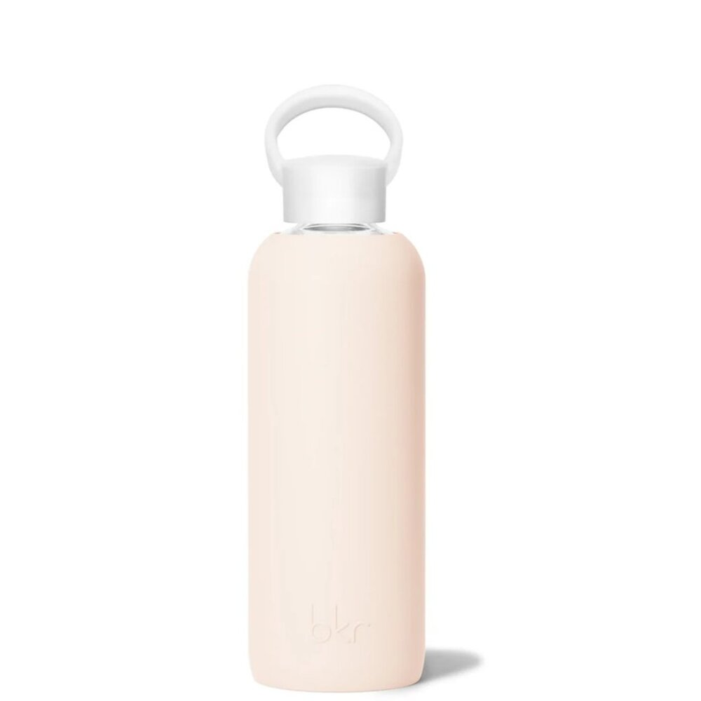 BKR Demi Water Bottle in June 22oz/650ml Glass w/Silicone